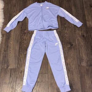 Nike Light Purple Tracksuit with Logo Accents